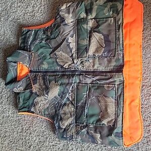 Northwest Territory Reversible Puffer Vest Mens Camo Orange Hunting Gear XXL 2XL